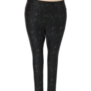 Jockey Black Shimmery Leggings with Form-Fitting Design